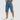 Men's Below-Knee Cargo Shorts with Flap Pockets and Zipper Detail Light Blue