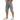 Men's Below-Knee Cargo Shorts with Flap Pockets and Zipper Detail Light Gray