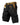 Mens Cargo Shorts with Woven Belt and Graphic Print Black