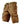 Mens Cargo Shorts with Woven Belt and Graphic Print Khaki