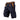 Mens Cargo Shorts with Woven Belt and Graphic Print Navy Blue