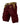 Mens Cargo Shorts with Woven Belt and Graphic Print Red