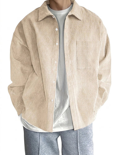 Men’s Corduroy Button Down Shirt-Shirts for men-CaldwellVoss