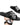 Men's Cross-Strap Slide Sandals with Perimeter Stitching Black