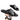 Men's Cross-Strap Slide Sandals with Perimeter Stitching Black