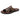 Men's Double Strap Buckle Sandals with Flat Sole Brown