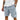 Men's Drawstring Shorts with Side Pockets and Leg Patch Light Blue