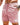 Men's Drawstring Shorts with Side Pockets and Leg Patch Pink