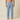 Mens Drawstring Waist Straight Leg Trousers Blue