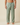Mens Drawstring Waist Straight Leg Trousers Green
