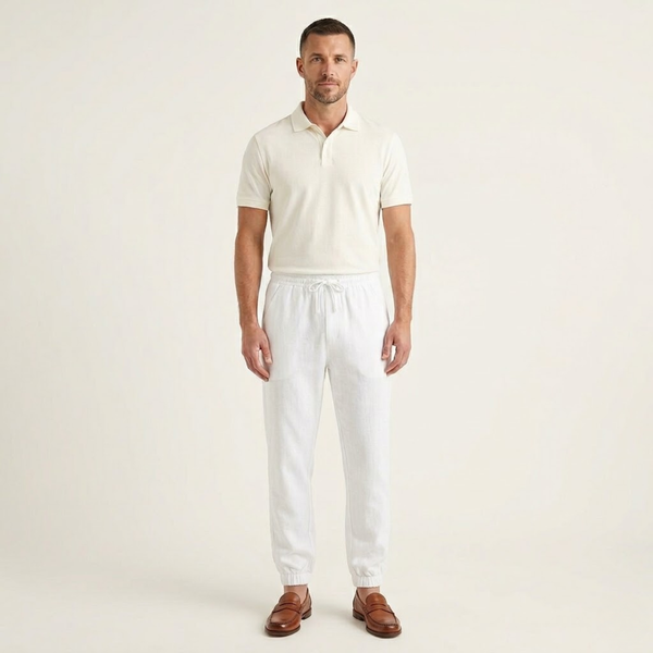 Men's Elastic Waist Joggers with Drawstring and Cuffed Ankles-Pants for Men-CaldwellVoss