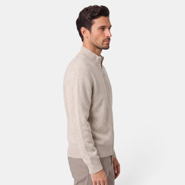 Men’s Full Zip Mock Neck Knit Jacket-Sweaters for men-CaldwellVoss