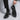 Men's Glossy Patent Derby Shoes with Thick Platform Soles 3
