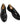 Men's Glossy Patent Derby Shoes with Thick Platform Soles Black Patent