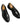 Men's Glossy Patent Derby Shoes with Thick Platform Soles Matte Black
