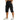 Men's Knee Length Cargo Shorts with Side Pockets and Belt Loops Black