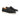 Men's Lace-Up Moc-Toe Shoes with Flat Soles Black