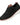 Men's Lace-Up Walking Shoes with Segmented Outsole and Patterned Upper Black