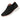 Men's Lace-Up Walking Shoes with Segmented Outsole and Patterned Upper Black