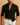 Men’s Long Sleeve Button Down Shirt with Collared Neck and Rolled Cuffs Black