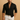 Men’s Long Sleeve Button Down Shirt with Collared Neck and Rolled Cuffs Black