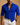 Men’s Long Sleeve Button Down Shirt with Collared Neck and Rolled Cuffs Dark Blue