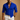 Men’s Long Sleeve Button Down Shirt with Collared Neck and Rolled Cuffs Dark Blue