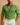 Men’s Long Sleeve Button Down Shirt with Collared Neck and Rolled Cuffs Green