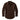 Men's Long Sleeve Point Collar Button-Front Shirt with Curved Hem Coffee
