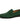 Mens Penny Loafers with Moc Toe Stitching and Low Heel Green
