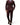 Men's Pinstripe Suit with Peak Lapels and Gold Tone Buttons Burgundy