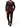 Men's Pinstripe Suit with Peak Lapels and Gold Tone Buttons Burgundy