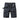 Mens Plaid Cargo Shorts with Belt and Flap Pockets Black