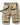 Mens Plaid Cargo Shorts with Belt and Flap Pockets Khaki