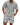 Men's Quarter-Zip Polo and Shorts Set with Grid Texture Gray