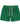 Mens Ribbed Shorts with Drawstring and Side Pockets and Contrast Stitching Green