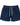 Mens Ribbed Shorts with Drawstring and Side Pockets and Contrast Stitching Navy Blue