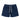 Mens Ribbed Shorts with Drawstring and Side Pockets and Contrast Stitching Navy Blue