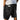 Men's Ribbed Texture Shorts with Side and Back Pockets Black