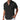 Men's Short Sleeve Band Collar Henley Shirt with Chest Pocket Black