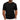 Men's Short Sleeve Knit T-Shirt with Chevron Texture and Ribbed Trim Black