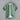 Men's Short Sleeve Mandarin Collar Linen Shirt Light Green
