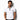 Men's Short Sleeve Polo Shirt with Patterned Trim White