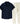 Men's Short-Sleeved Camp Collar Shirt and Drawstring Pants Set Blue