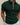 Men's Short-Sleeved Quarter-Zip Polo Shirt Dark Green