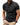Men's Short-Sleeved Stand Collar Shirt with Button Placket Black