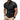 Men's Short-Sleeved Stand Collar Shirt with Button Placket Black