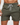 Men's Short Swim Shorts with Contrast Waistband Army Green