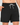 Men's Short Swim Shorts with Contrast Waistband Black