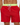 Men's Short Swim Shorts with Contrast Waistband Green Red